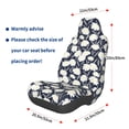thumbnail image 2 of Picia Daisies Flowers Print Waterproof Sweating Car Seat Cover for Post Gym Workout, Running, Beach and Hiking, Universal Fit Anti-Slip Bucket Seat Protector, 2 of 5