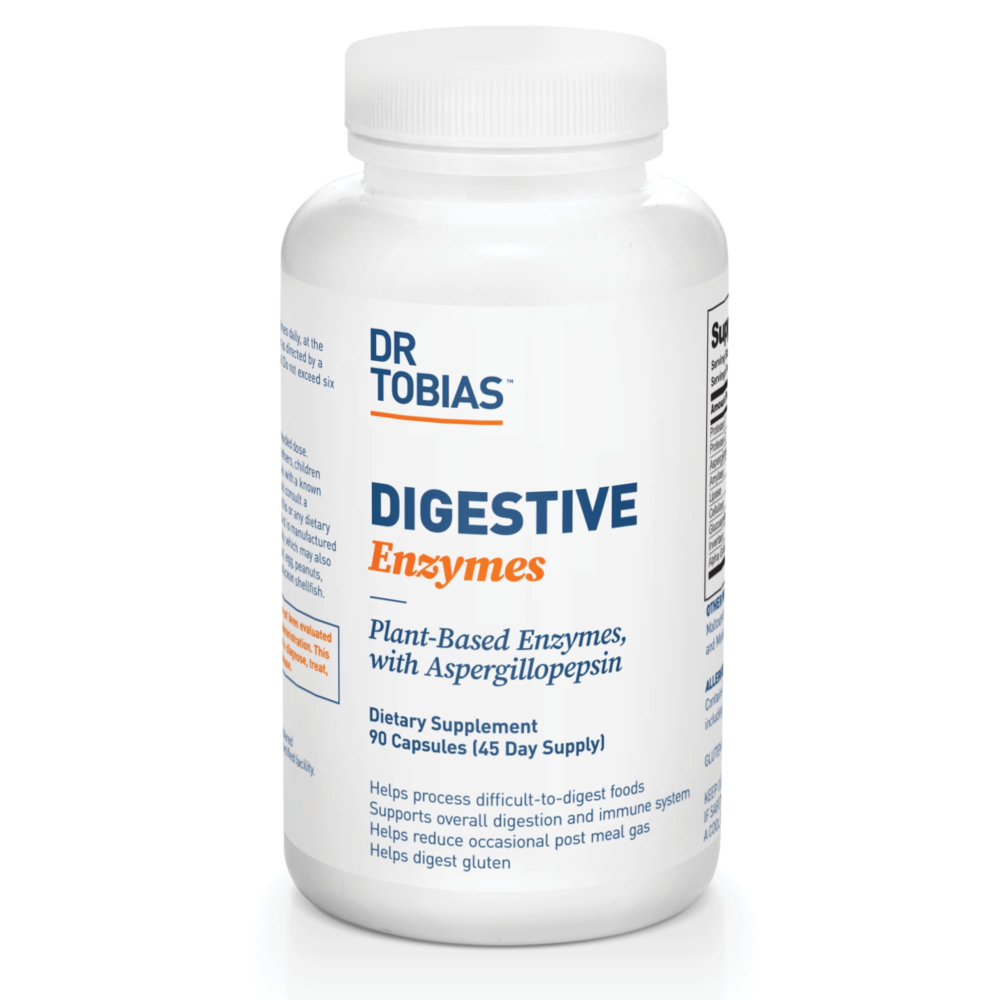 Dr Tobias Digestive Enzymes Capsules, 90 Ct - Walmart.com - Walmart.com