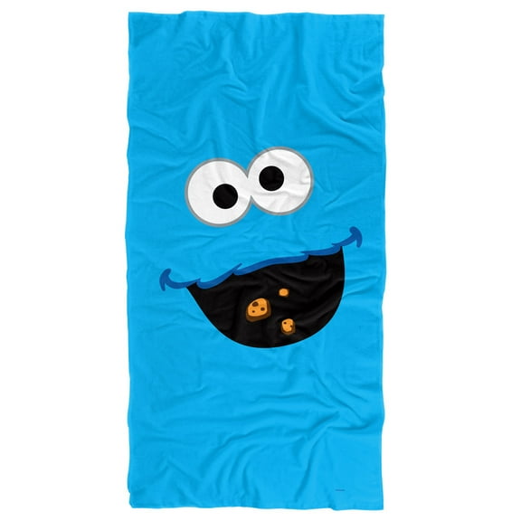 Sesame Street Cookie Monster Color Officially Licensed Beach Towel 30' X 60'