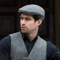thumbnail image 6 of Irish Tweed Trinity Flat Cap, Light Gray, Medium, 6 of 6