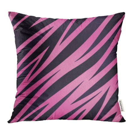 Pink And White Cushions CMFUN Black Girly Pink and Purple Zebra Striped Seamlessly Repeatable 8 White Animal Pillowcase Cushion Cases 20x20 inch ()