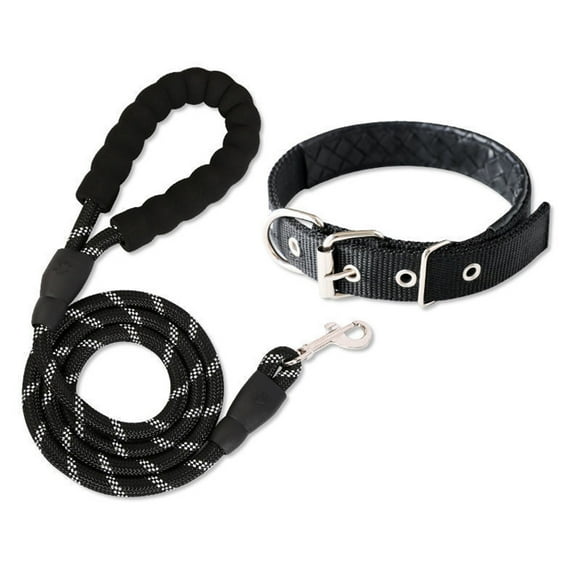 Classic dog collar, adjustable dog collar with sturdy metal clasp,