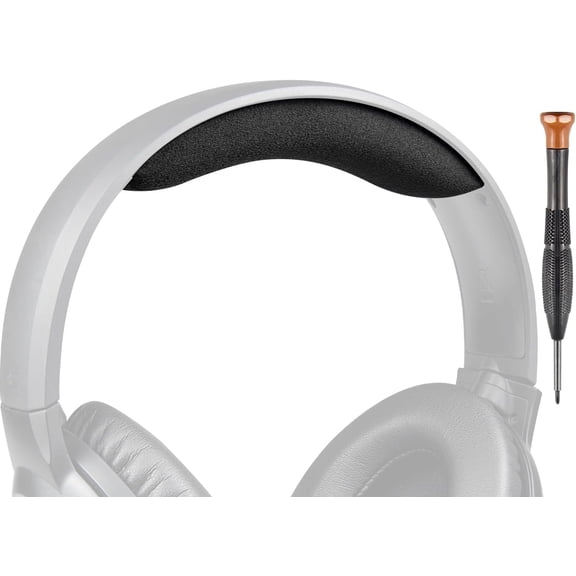 SOULWIT Nano Cloth Headband Cover for Sennheiser HD201/HD206/HD180 Headset, Replacement Headstrap Pad Repair Part - Black