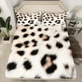 thumbnail image 2 of Feelyou Cartoon Leopard Print Full Size Sheets, Cheetah Animal Bed Sheets, Teens Kids Boys Girls Sheet Sets, Ultra Soft Home Decor, 4pcs, 2 of 7