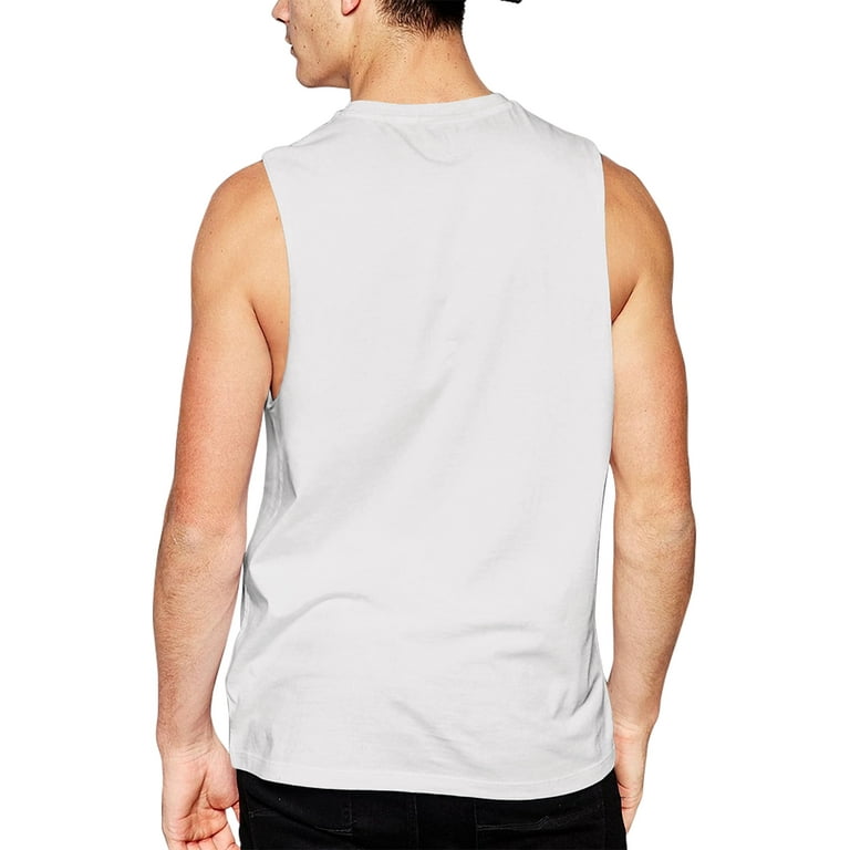 Plain sleeveless t shirts cheap