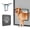 12 x 14 Inch (Black), variant on Cat Screen Door Flap Opening 8 X 10 Inches Foric Self-closing Small Pet Sliding Window With Doggie Built In Lockable Black