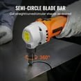 thumbnail image 4 of KFFKFF Metal Shear, 550W Robust 2200 RPM Rapid Speed, Electric Nibbler with 360 Degree Swivel Capability, Versatile in Cutting Straight, Curved and Circular Patterns on Stainless Steel, Aluminum, 4 of 9