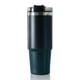 thumbnail image 3 of Capacidad de vacío de gran capacidad aislada café leche taza de té ejercicio jogging acero inoxidable bebida taza con tapa transparente en casa negro 600 ml Jumpingount HA011613-01B, 3 of 7