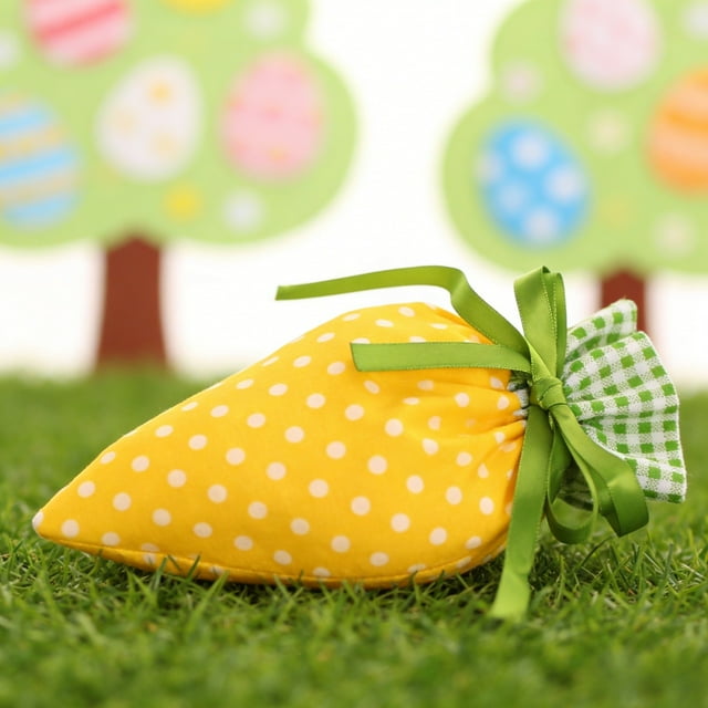 BotaniNest Carrot Shaped Drawstring For Easter Party Birthday Celebrations And Holiday Pouch