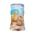 thumbnail image 4 of Gaeub Beach Starfish Shell Women's Workout Tank Tops Lightweight Sleeveless Shirts for Women for Athletic Running Tennis Yoga - XX-Large, 4 of 9