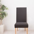 thumbnail image 4 of Chair Covers for Dining Room, Stretch Chair Slipcovers for Decorative Seat Protector Armless Removable Washable Elastic Dinner Universal Spandex Solid Chair Slip Covers Set, 4 of 9