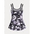 thumbnail image 3 of Traje de Baño Talla Extra con Estampado de Calavera Rosegal  Camisetas tallas grandes, 3 of 5
