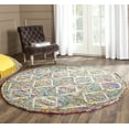 thumbnail image 2 of SAFAVIEH Nantucket Branden Geometric Area Rug, Multi, 4' x 4' Round, 2 of 8