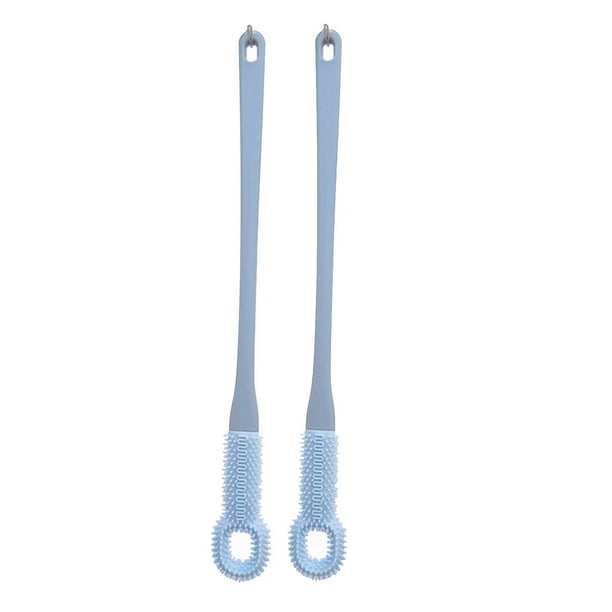 Limpiador de costuras de dedos, cepillo suave para lavar los pies, eliminación de piel muerta, exfoliante para pies, herramienta de pedicura, plegable y portátil, cerdas suaves, para el baño