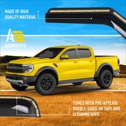 AEROGUYS Extra Durable Window Deflectors In-Channel Window Visors Rain Guards Fit for Ford Ranger 2024-2026 SuperCrew, Sun Visors, Wind Vent Visors, vent shades, Exterior Car Accessories-4 pcs AG0748