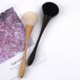 thumbnail image 2 of Small Waist Design Makeup Brushes Wood Grain Handle Multifunction Powder Blush Flame Brush Beauty Cosmetic Tools, 2 of 8