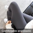 thumbnail image 3 of Dinheiro YOGA Pantalones de entrenamiento Naked Feeling - Pantalones ajustados de cintura alta, cómodos, transpirables y cálidos - Marrón oscuro, 3 of 5
