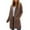 *Brown, variant on Women's Long Cardigan Sweaters With Pockets,Long Sleeve Double Breasted Knit Coat,Fall Lapel Sweater Blazer Coats Red,Womens Plus S
