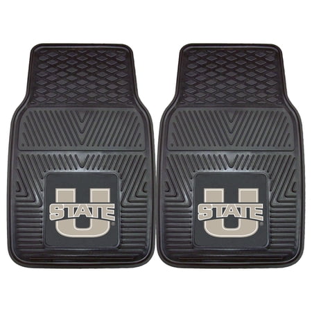 Utah State Aggies 27" x 18" 2-Pack Vinyl Car Mat Set