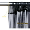thumbnail image 5 of UniMall 20x8ft Black Tulle Backdrop Curtain with Lights String for Parites, Sheer Backdrop Curtains for Wedding Baby Shower Birthday Party Photo Shoot Decorations, 5 of 16