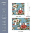 thumbnail image 4 of WOBOGO Red and White Vintage Flowers 2-hole Switch Plates PC Flame Retardant Plastic Material Glossy Finish Smooth Touch 4.56x4.48x0.27in, 4 of 8