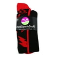 thumbnail image 2 of MadSportsStuff Crazy Socks with Lightning Bolts (Black/Scarlet, Medium), 2 of 2