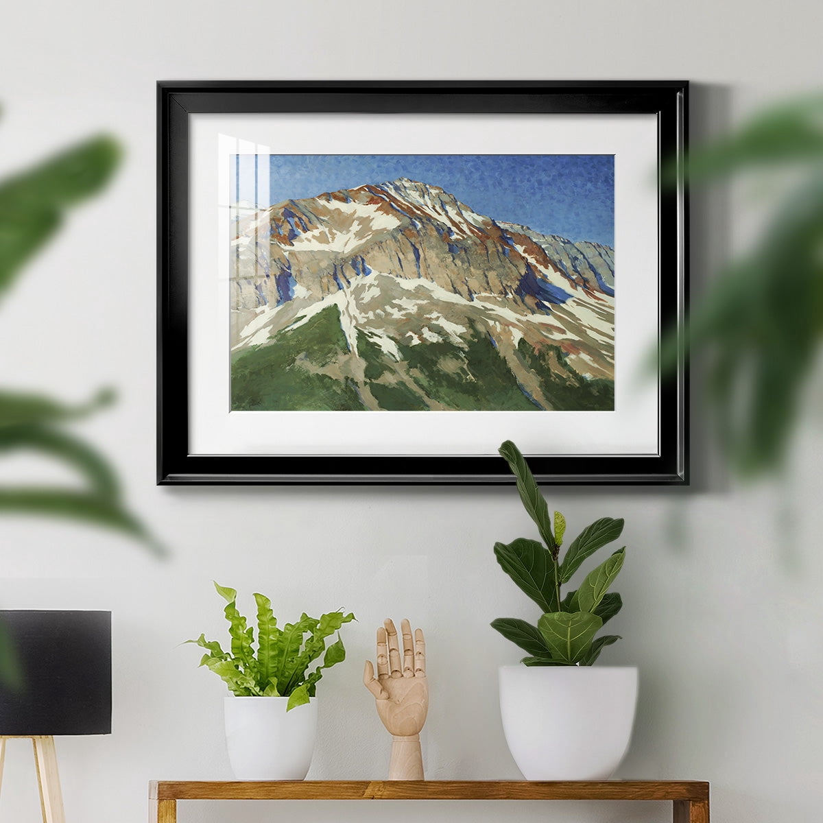 Vermillion Ascent Premium Framed Print - Ready to Hang