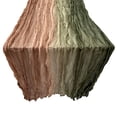 thumbnail image 2 of Yeciiwht Gradient Crinkle Table Runner – 71*35in Boho Sheer Gauze Table Flag for Wedding Party Decor, Multicolor Blended Draping Cloth for Dining & Event Tables, 2 of 7