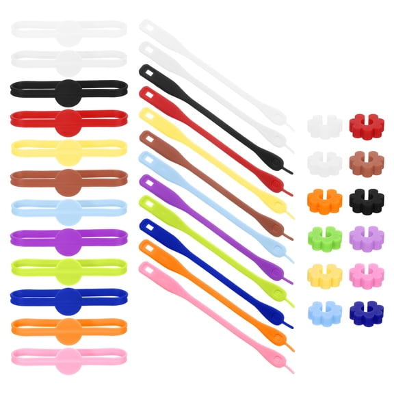 36Pcs Wine Glass Markers, Silicone Drink Marker Wine Glass Charm Markers Labels Ring Strip Tag Plum Buckle
