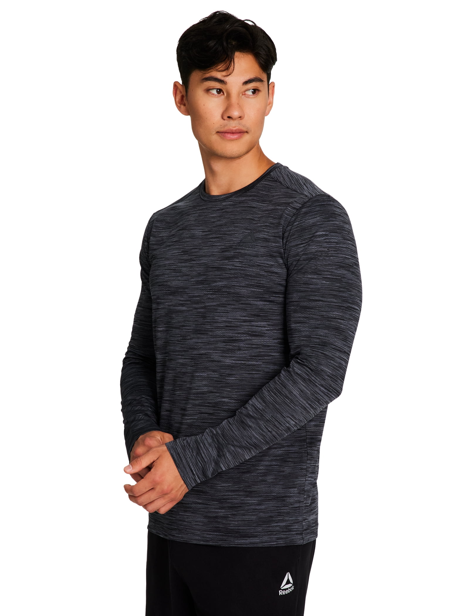 Reebok Mens and Big Mens Stride Performance Long Sleeve Shirt, Sizes XS-5XL