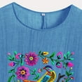 thumbnail image 4 of Women Summer Tops With Sleeves Lace Blouses for Women Elegant Drop Shoulder Longline Clearance Deals, 4 of 4