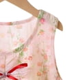thumbnail image 4 of Zpanxa Ensembles pour Tout-Petites Filles Imprimé Camisole Robe Sans Manches et Shorts Floral Ensemble 2 Pcs 2-3 Ans, 4 of 4