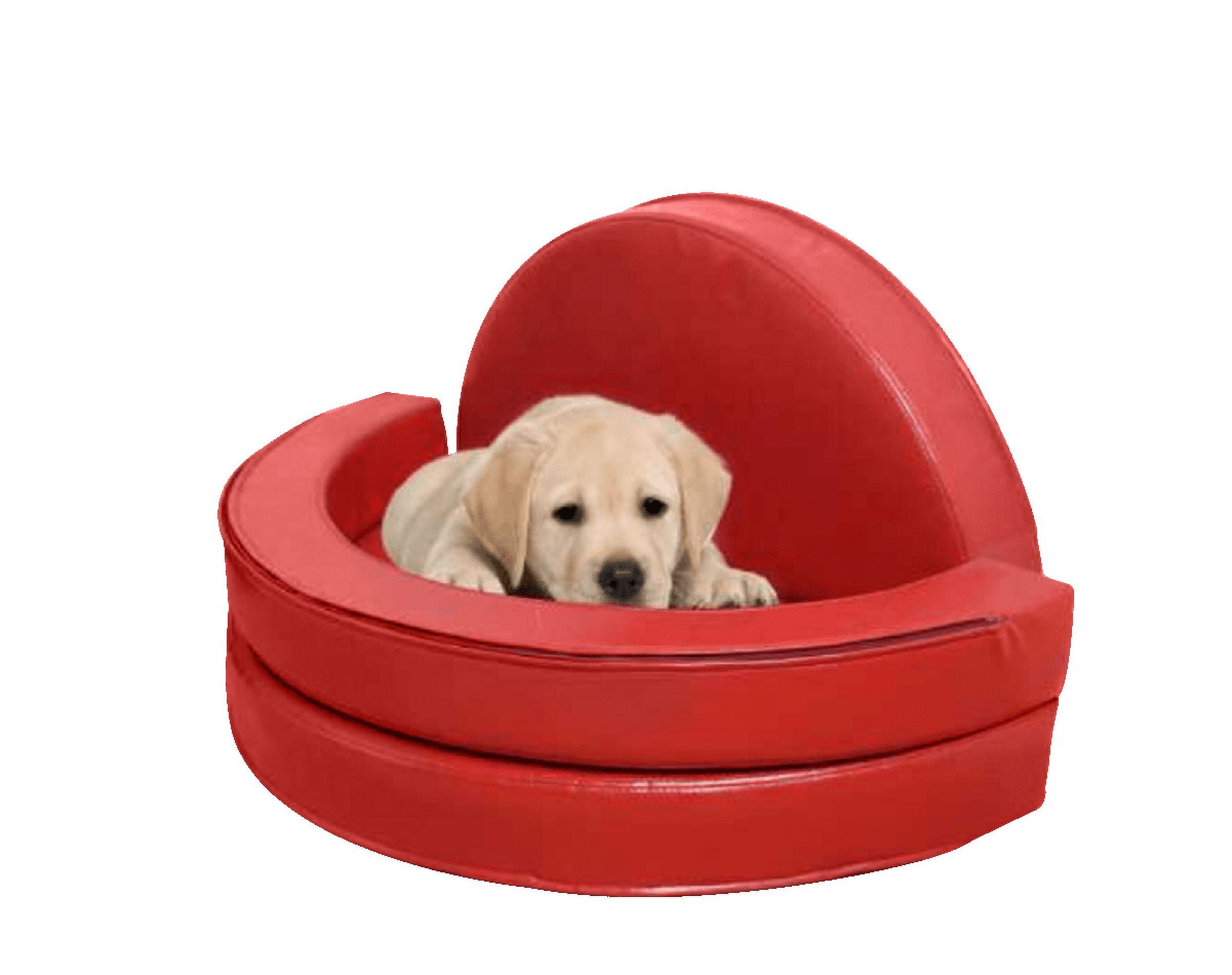 Luxury 4-in-1 Dog Sofa Bed – Deluxe Leather Dog Couch for Small, Medium & Large Dogs
