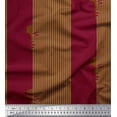 thumbnail image 1 of Soimoi Crepe Silk Fabric Stripe & Women Face Fabric Prints By Yard 42 Inch Wide, 1 of 1