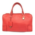 thumbnail image 1 of Pre-Owned Loewe Amazona 36 352.45.A22 Women's Leather Handbag Red Orange (Good), 1 of 14