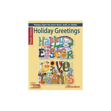 Leisure Arts Holiday Greetings Plastic Canvas Cross Stitch Book, Plastic Canvas Books And Patterns, Patterns, Books, Crafts