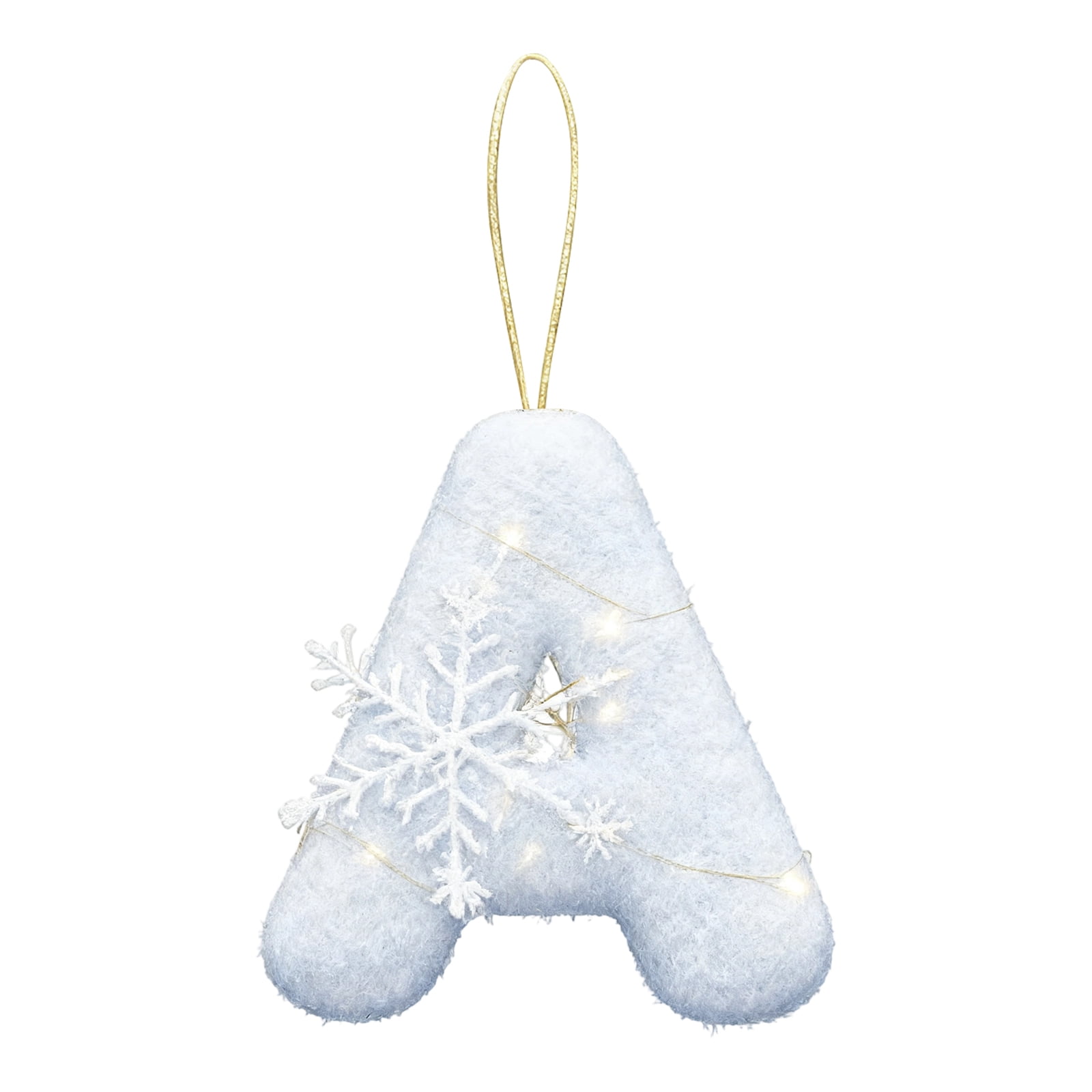 26 Letter Christmas Tree Hanging Pendant, 3.14Inch 2D Acrylic Christmas Letters Ornaments, A to Z Ornament Letters Decorative Hanging Xmas Letters for Christmas Tree DIY Craft Xmas Ornaments