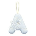 thumbnail image 2 of Christmas White 26 Letters & Snow Hat Pendants, Christmas Tree Pendants, Christmas 26 Letter Decoration, Christmas Decoration, 2 of 4