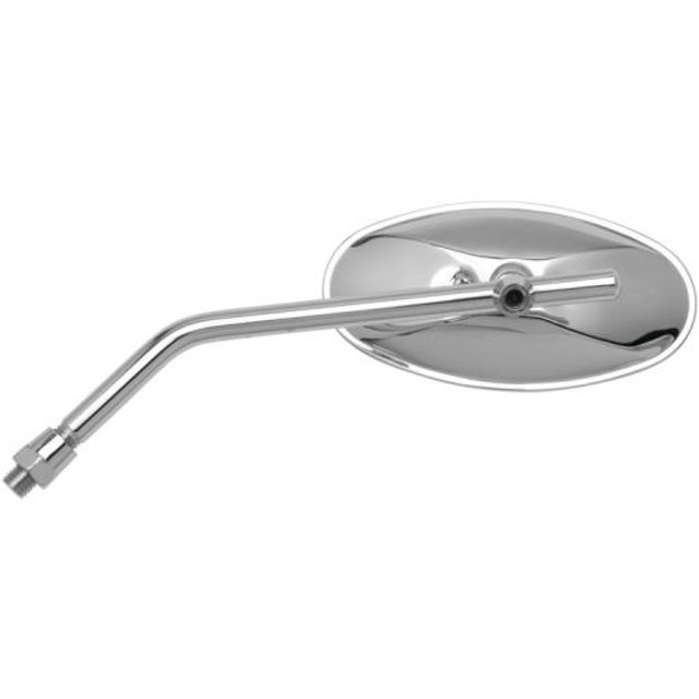 BikeMaster Oval Adjustable Length Mirror, 10mm - 5 1/4in. - Chrome