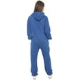 thumbnail image 2 of Women Plain Onesies – Fleece One-Piece Hooded Plain Onesie for Women, Zip-up Unisex Playsuit Jumpsuit Pajamas for Adults, 2 of 2