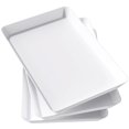 thumbnail image 1 of Lifewit Plateau de Service en Plastique, Plateaux de Service pour Fête, Plateau Alimentaire Réutilisable Sans BPA pour Collations, Nourriture, Biscuits, Ensemble de 3, 14,45 Pouces x 9,45 Pouces, 1 of 7