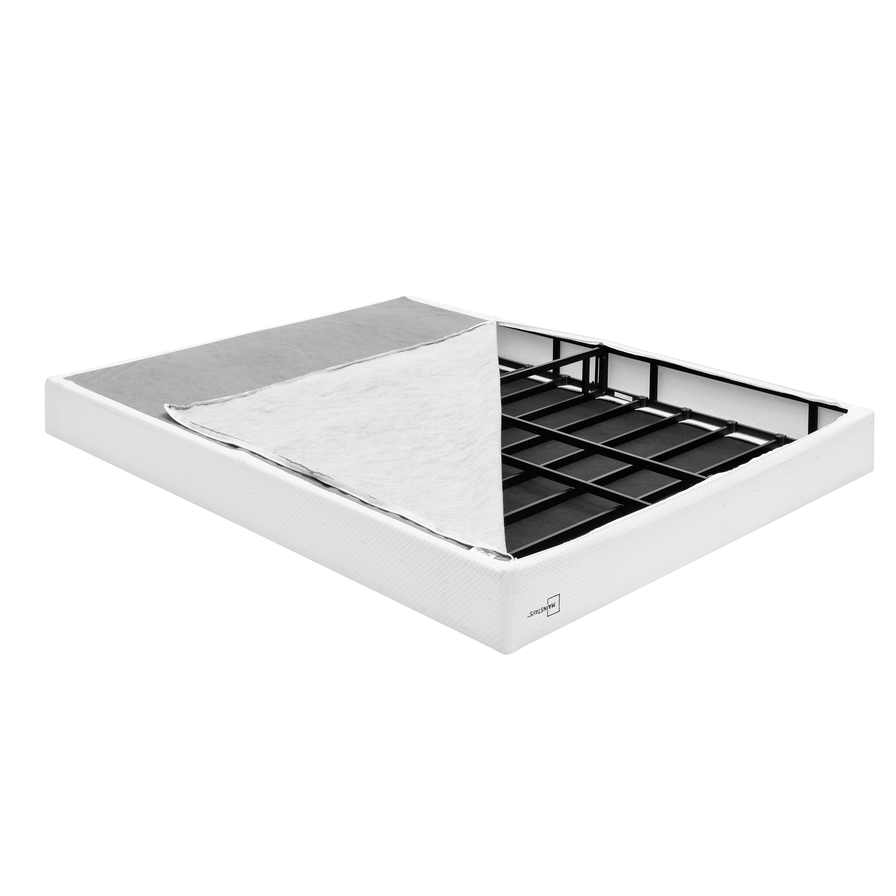 Mainstays 5" Full High Profile Easy Assembly Smart Metal Box Spring, (Mattress & Bed Frame Not Included)