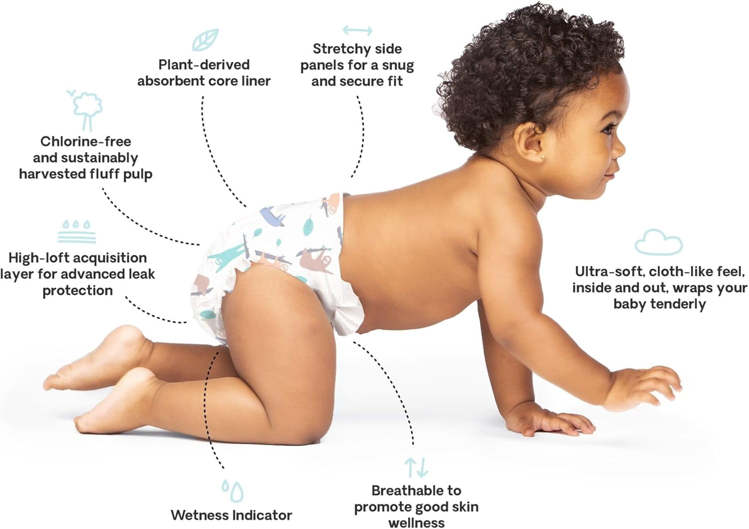 Hello Bello Premium Overnight Baby Diapers Size 3, 24 Count, Unisex, Ultra Absorbent and Soft Disposable Diapers for Babies and Toddlers