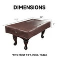 thumbnail image 5 of GSE Games & Sports Expert 7'/8'/9' Heavy Duty Leatherette Billiard Pool Table Cover. Tearproof & Waterproof Cover for Pool Table, Tennis Table (4 Colors Available), 5 of 8