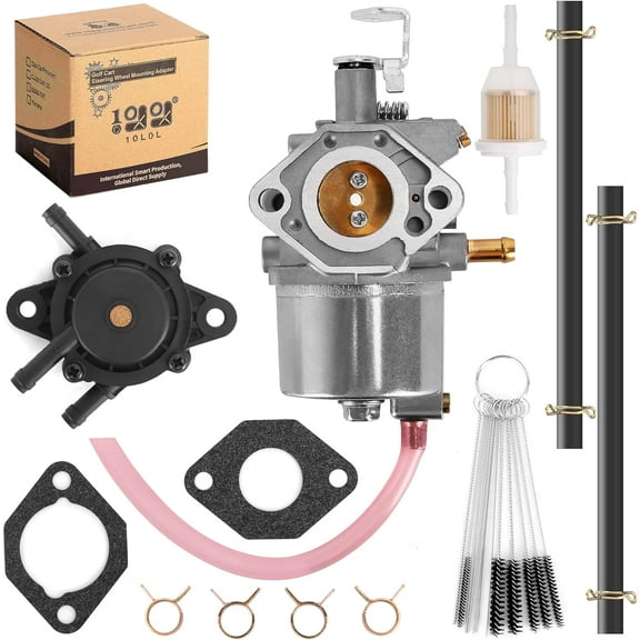 10L0L Golf Cart Carburetor Kit for Club Car DS Precedent Turf Carryall 1996-up Kawasaki FE350 Engine