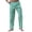 Green, variant on Mens Pajama Pants Pj Pants Casual Home Cotton Thin Striped Medium Waist Loose Cotton Trousers Pajama Bottoms Sleep Pants Green XL