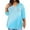 GD38-Sky Blue, variant on ADSSDQ 3/4 Sleeve Womens Plus Size Tunic Tops With Pocket Casual Summer Floral Print Shirts Trendy V Neck Elbow Length Basic Tees Y2K Cute Fall Sweatshirts Black 3XL
