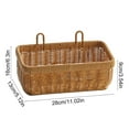 thumbnail image 3 of Yonrjhukm Imitation Vines Weaving Storage Basket, Wall Hanging Decorative Basket for Bathroom, Living Room, and Kitchen, Multi-Purpose Wicker Storage for Small Items, 3 of 6