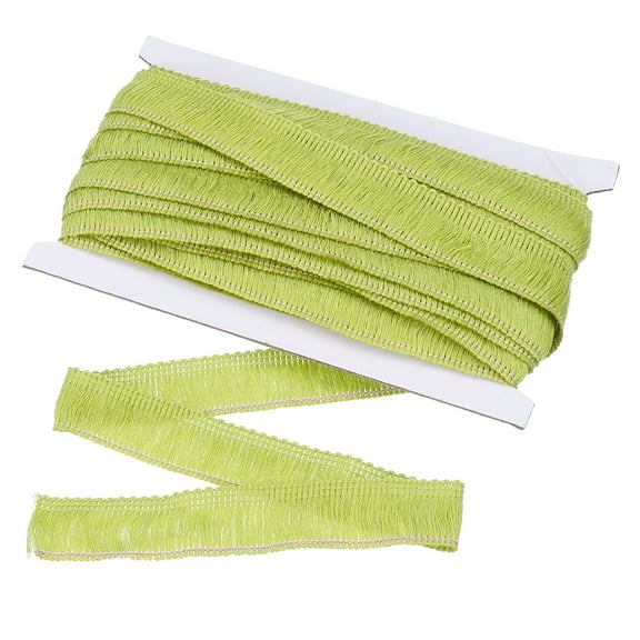 Uxcell Sewing Fringe Trim, 14 Yards 1 Inch Tassel Trim Polyester Fringe Tassel Lace Trim Ribbon for Clothes Accessories DIY Sewing Crafts Decoration, Grass Green