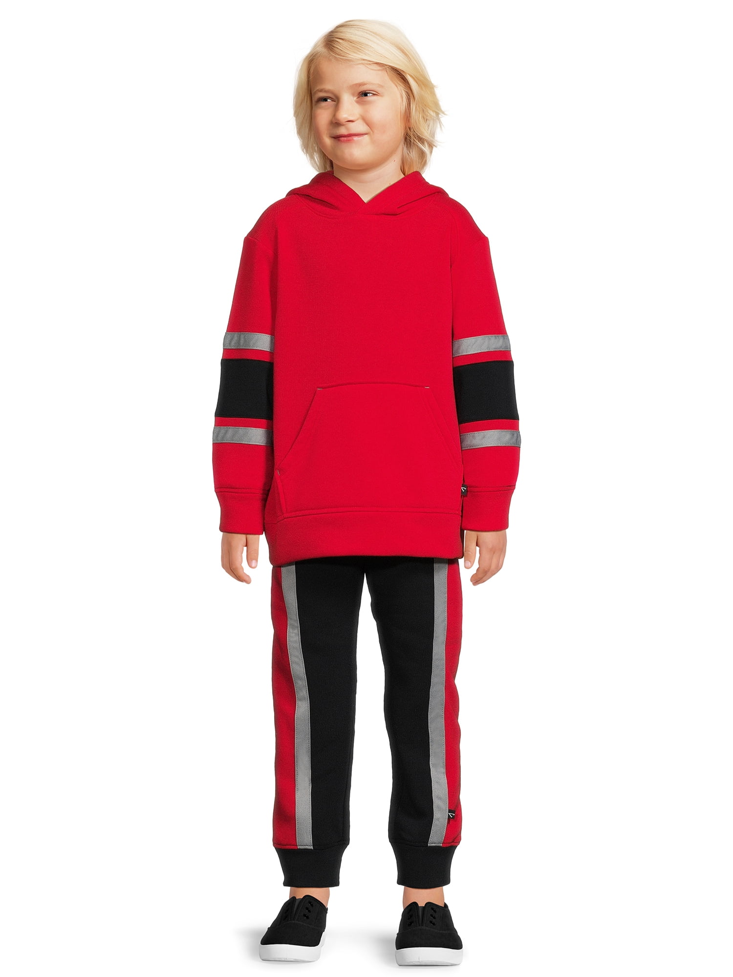 Cheetah Boys Fleece Hoodie and Joggers, 2-Piece Set, Size 4-18 Husky